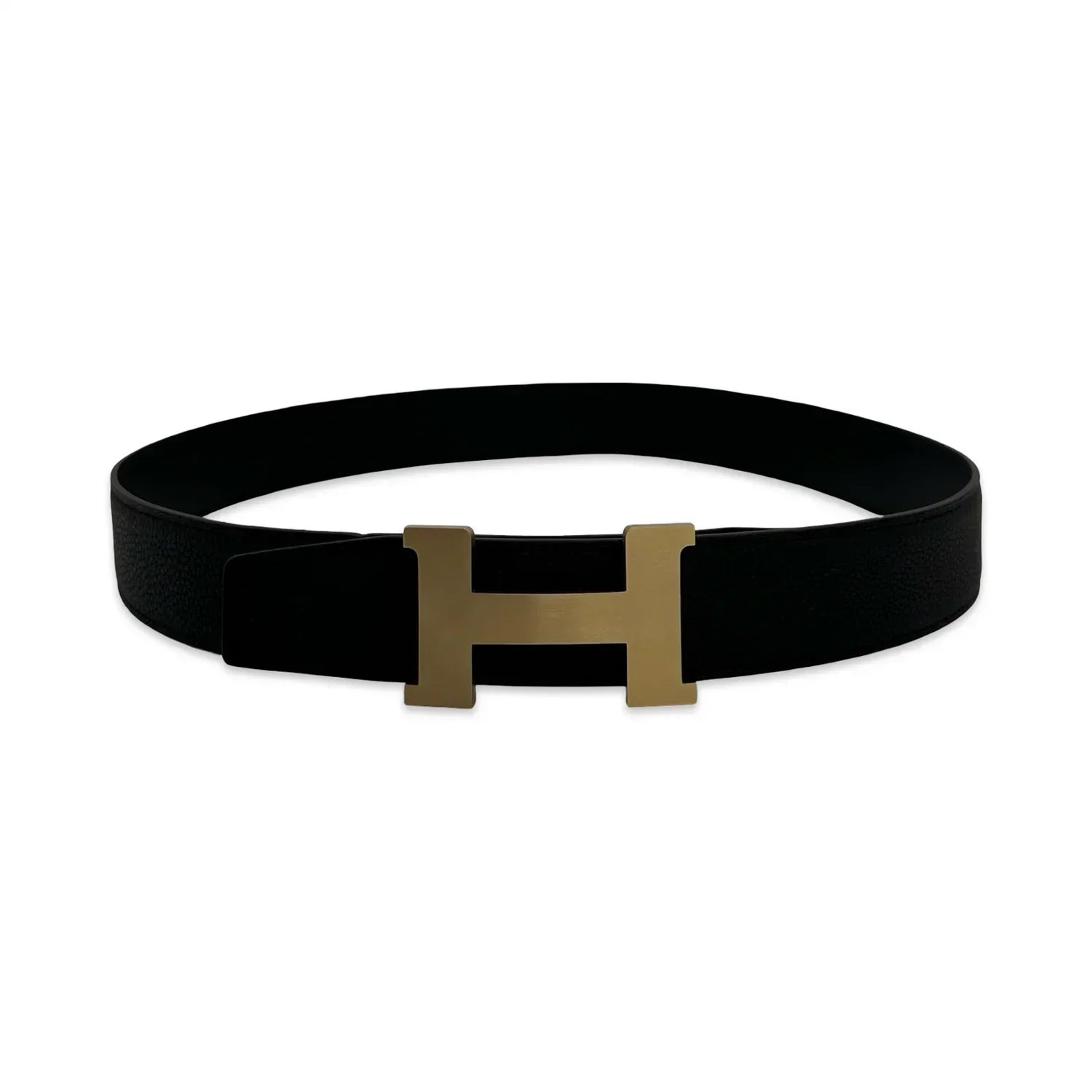 Hermès Leather H Buckle 32mm Reversible Belt