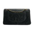CHANEL  Coco Pleats Embossed Medium Classic Double Flap