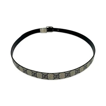 Gucci GG Supreme Thin Reversible Marmont Belt
