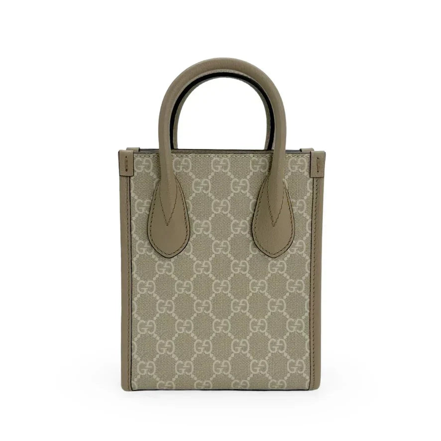 GUCCI  GG Supreme Interlocking G Mini Tote