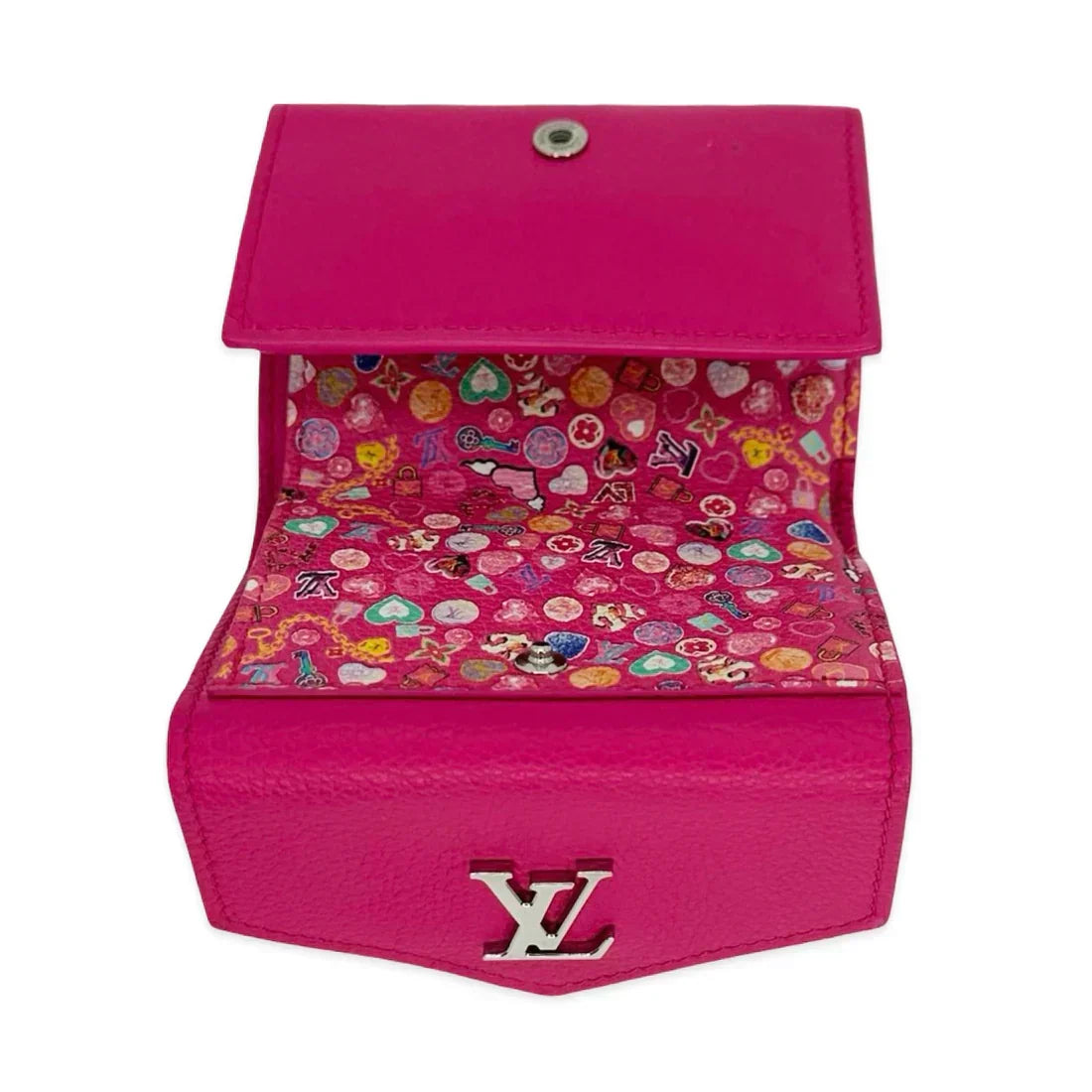 LOUIS VUITTON  Monogram Embossed Portefeuille Rock Mini Wallet