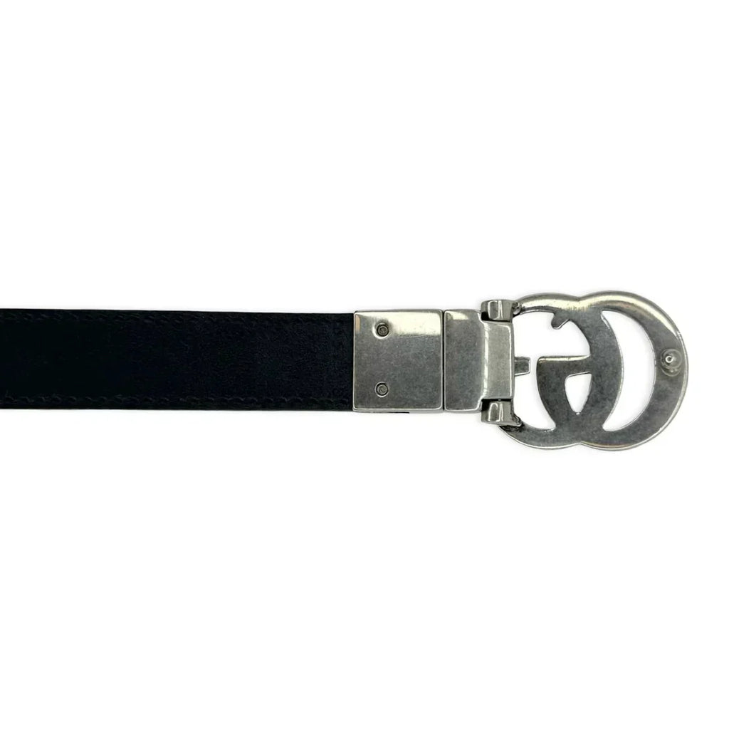 Gucci GG Supreme Thin Reversible Marmont Belt