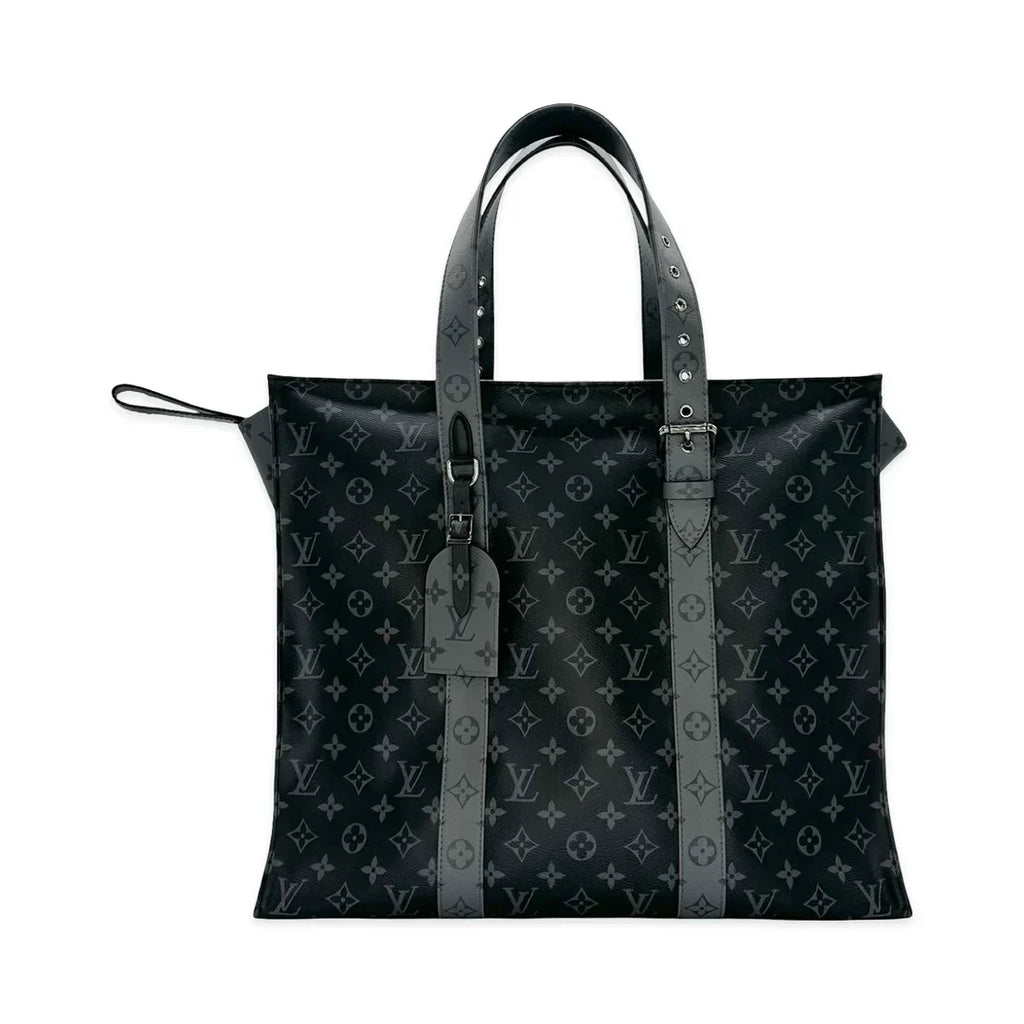 LOUIS VUITTON  Monogram Eclipse Cabas Zippe GM Luggage Tote
