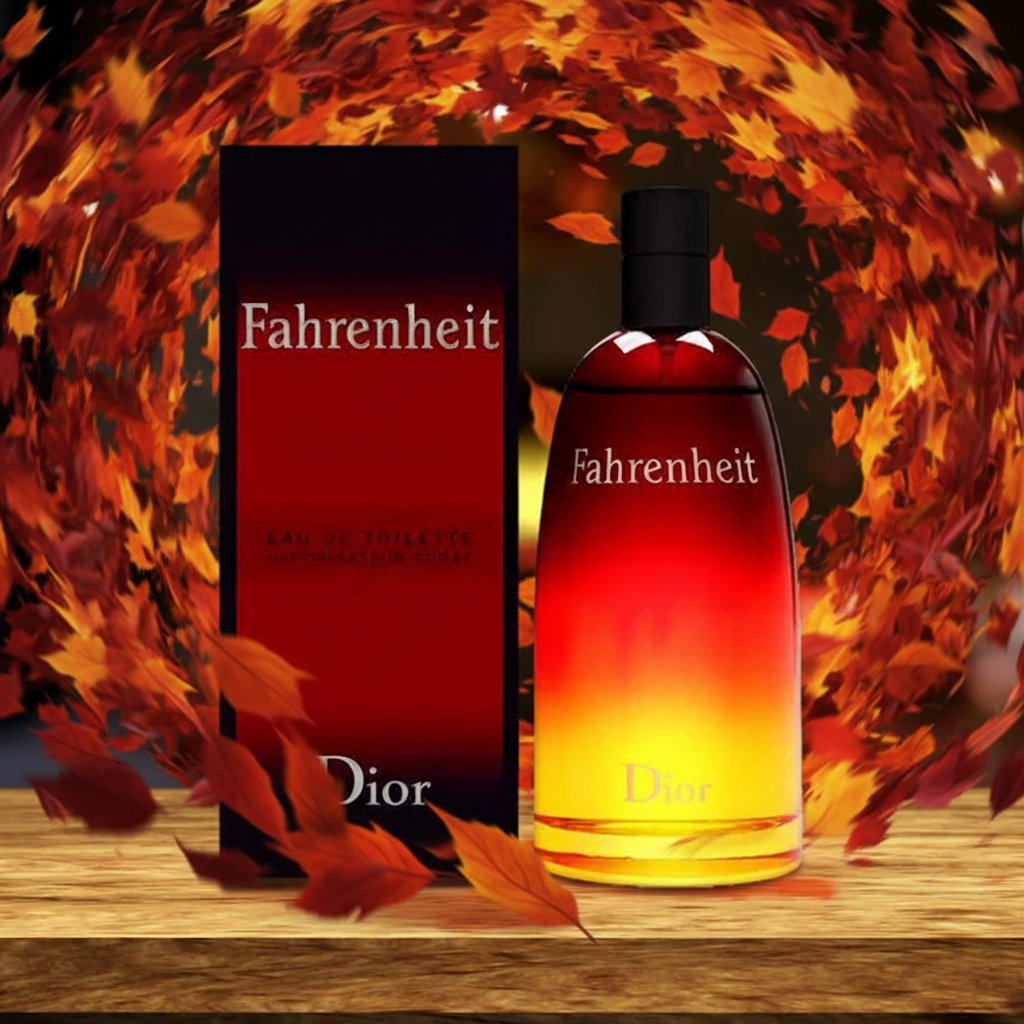 Burning autumn leaves