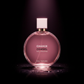 Chanel Chance cinematic dark background pink spotlight