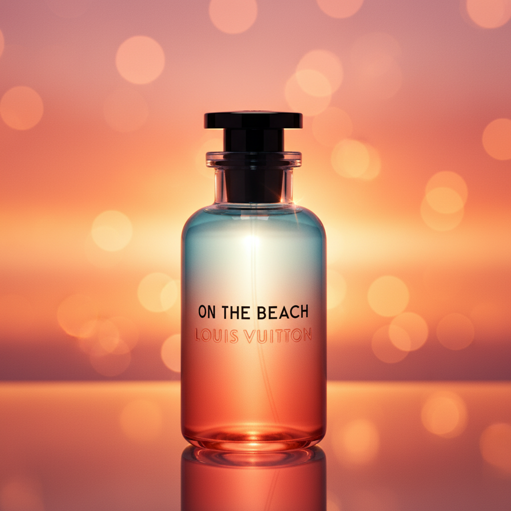 Louis Vuitton On The Beach coral sunset bokeh
