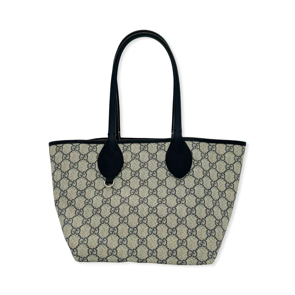 GUCCI  GG Supreme Reversible Denim Logo Tote