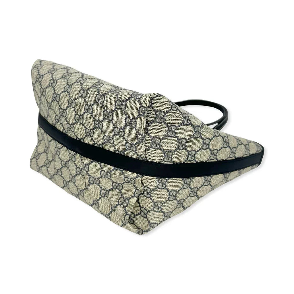 GUCCI  GG Supreme Reversible Denim Logo Tote