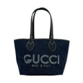 GUCCI  GG Supreme Reversible Denim Logo Tote